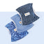 Washable Male Dog Belly Band Set - Blue Safari