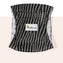 Washable Male Dog Belly Band - Grey Zebra