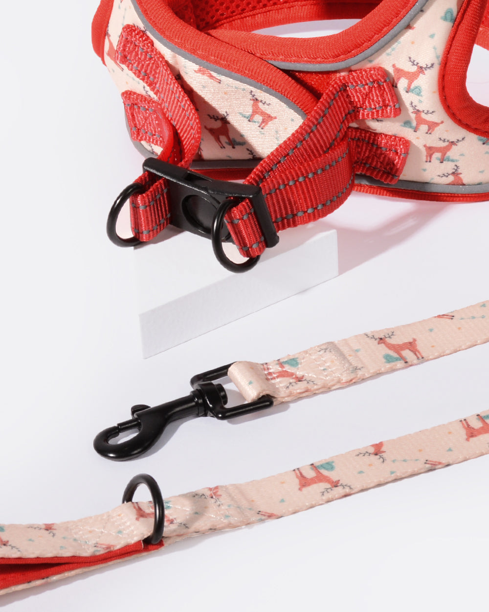 OxyMesh Velcro Christmas Harness Set - Reindeer