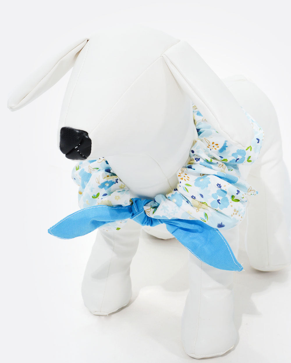 Floral Elastic Dog Bandana - Blue