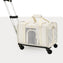 Rolling Pet Carrier with Detachable Trolley - Cloud Dancer