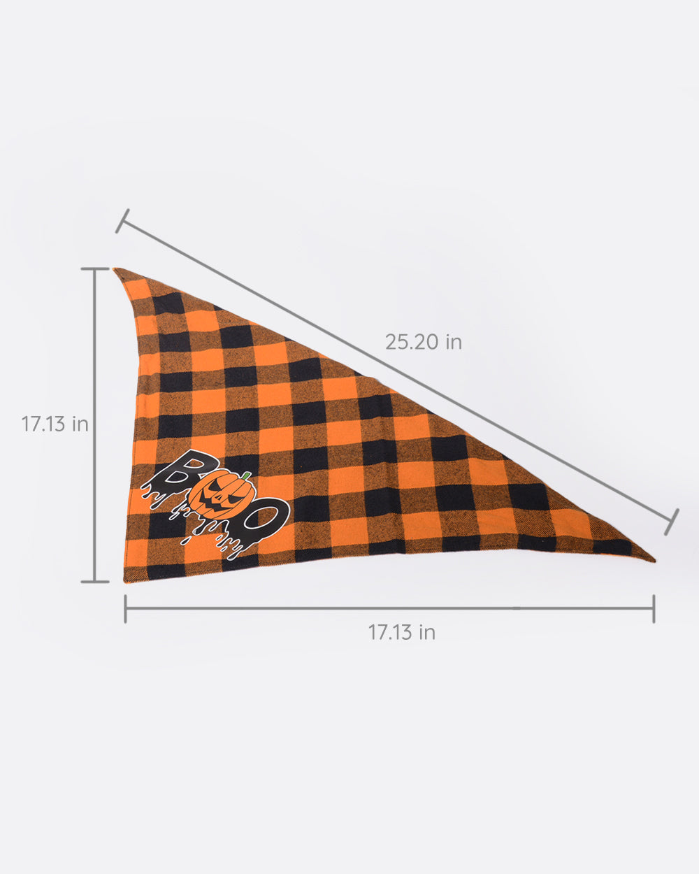 Halloween Dog Bandana - Orange Plaid