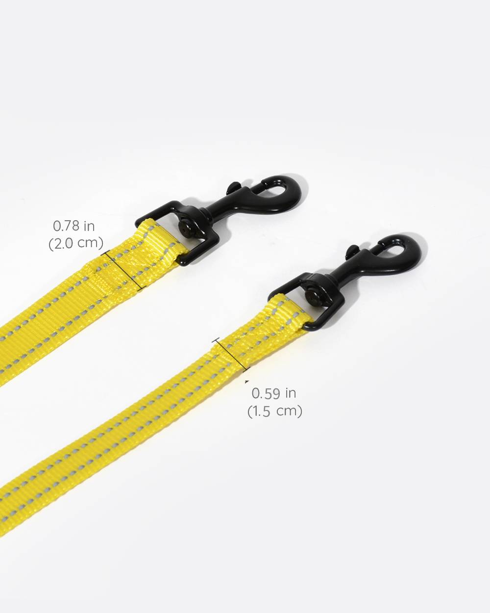 Simply Soft Reflective Dog Leash - Lemon Yellow